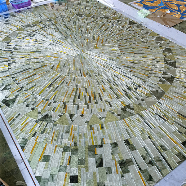 Pool Art Mirror Glass ZGH2006, mosaic art supply, mirror glass mosaic mural, mirror glass mosaic