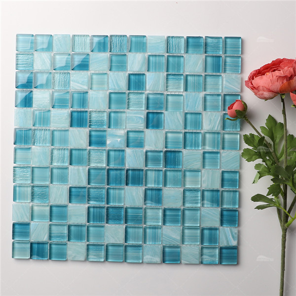 1 Inch Hot Melt Mix Crystal GHOM9602,pool tile wholesale, 1 inch pool tiles, pool waterline tile