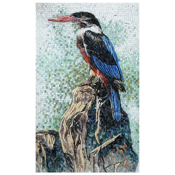 Black-capped Kingfisher ZGH2009,mosaic art tile, mosaic pattern, mosaic art supply