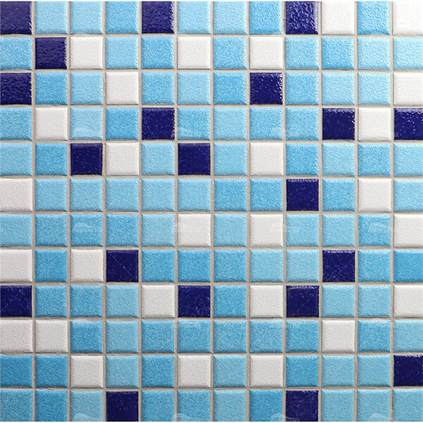 23x23mm Granule Matte Surface Square Porcelain Mixed Blue HMF8003,pool tiles philippines, swimming pool tiles price, ceramic tiles for swimming pool