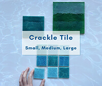 Crackle Tile Small, Medium, Large-pool tile, pool tile blog, crackle tile