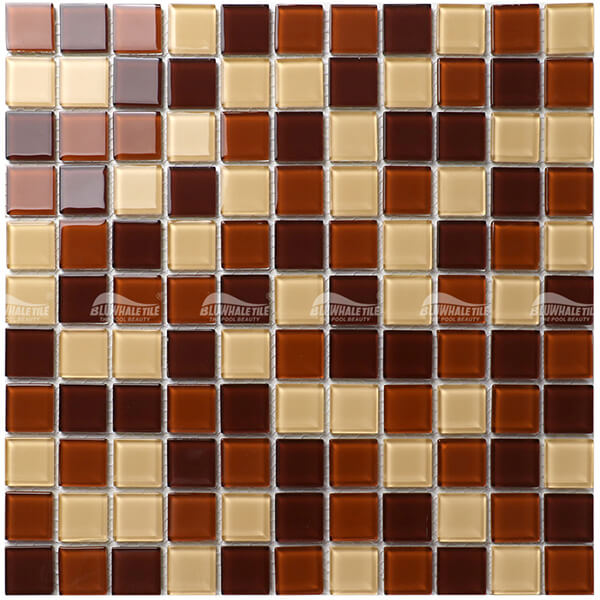 Crystal Glass Brown BGI010F2,glass pool tiles,glass mosiac tiles,glass tile supplier