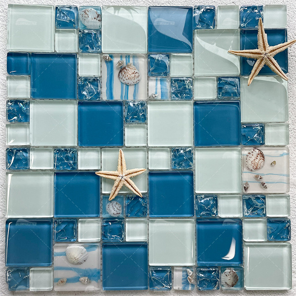 Glass Resin Mother of Pearl GZGH8603,glass pool tiles,mosaic resin,glass conch tile,wholesale pool tiles