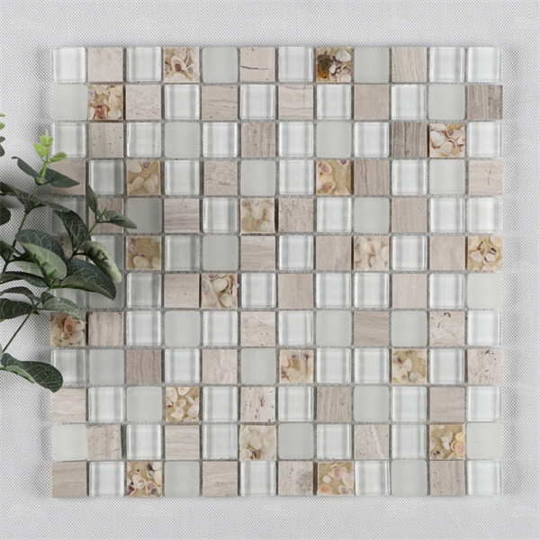 Stone mix Glass Conch Resin Tile GHGH8901,pool tile, glass stone mosaic tile,resin tile,pool tile supply