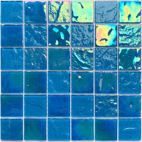 2x2 Crystal Glass Blue GKOL1605,swimming pool mosaic，glass tile swimming pool，pool mosaic wholesale tiles