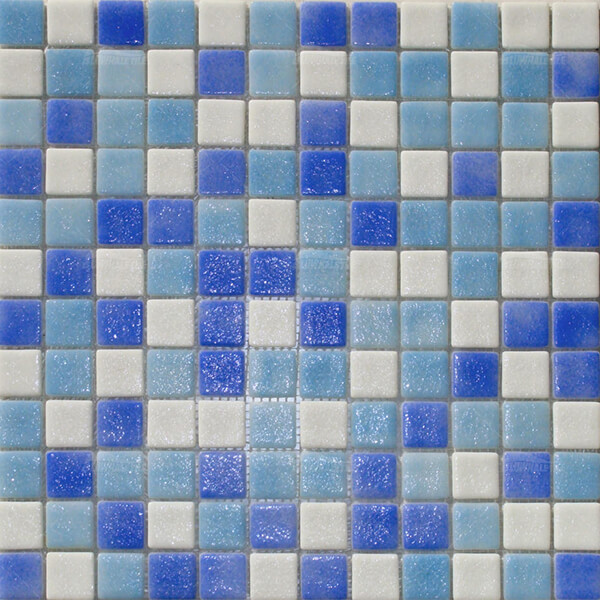 25x25 Square Euro Glass Mosaic Blend Color ZCIO001,swimming pool tile,euro glass mosaic,swimming pool tiles suppliers malaysia