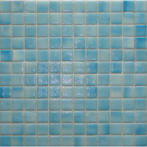 25x25 Square Euro Glass Mosaic Baby Blue ZCIO601,pool tile,glass mosaic pools,euro glass mosaic,pool tile company