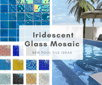 New Pool Tile Ideas: Iridescent Glass Mosaic-mosaic swimming pool tile,glass swimming pool mosaics,swimming pool tile colors,pool mosaic tiles for sale