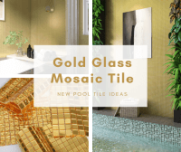 New Pool Tile Ideas: Gold Glass Mosaic Tile-gold pool tile,pool glass mosaic tiles,swimming pool tile for sale