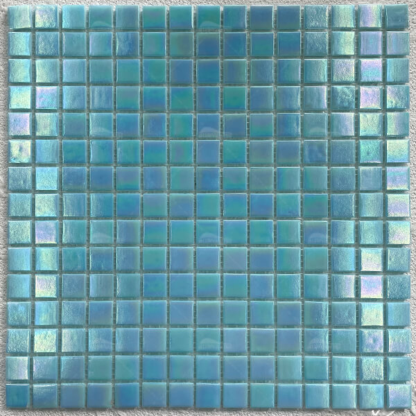 20*20mm Square Iridescent Blue Glass GEOJ2902,pools tile,swimming pool glass mosaic tiles,swimming pool tiles for sale philippines