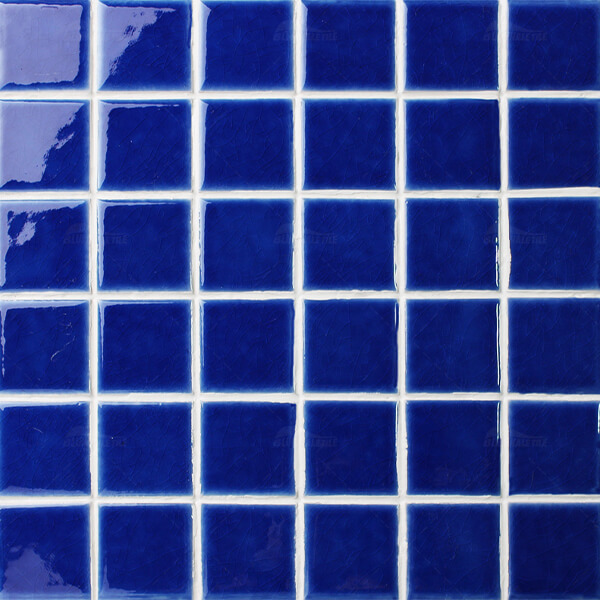 48*48mm Square Ceramic Ice Crackle Cobalt Blue BCK656,ceramic pool tiles,blue pool mosaics,porcelain pool tiles manufacturers