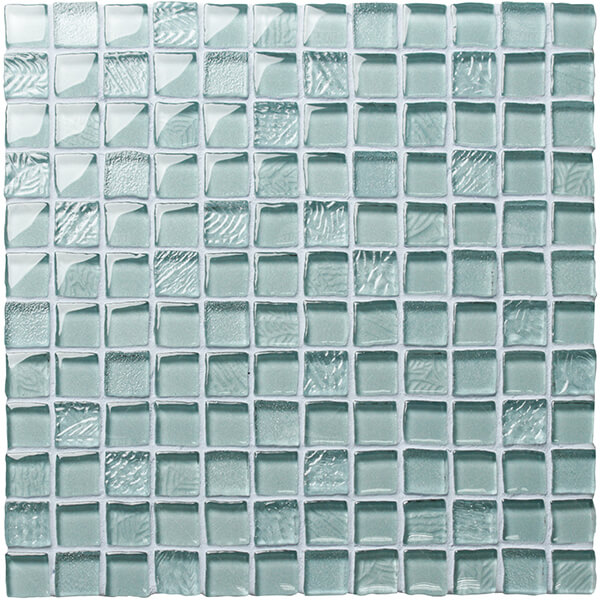 23*23mm Square Crystal Glass Aqua Green BRH001,glass pool tiles,mosaic pool tile ideas,mosaic for swimming pools