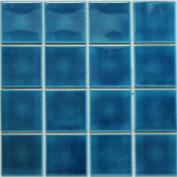 73*73mm Square Porcelain Crackle Blue COB601X,swimming pool tile,swimming pool porcelain tiles,blue mosaic tiles for pool