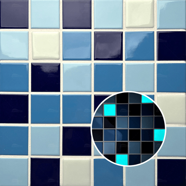 48*48mm Square Porcelain Glow in the Dark Blue KOH6004,swimming pool tiles, glow in the dark pool tile, glow in the dark tiles for sale