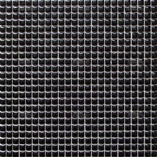 11x11mm Square Glossy Porcelain Black CBG101A,mosaic pool tiles,black mosaic pool,1x1 mosaic tile