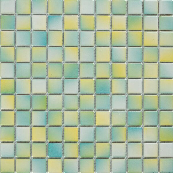 25x25mm Square Porcelain Gradient Light Green CIG002A,pool mosaic,pool tile green,pool mosaic design