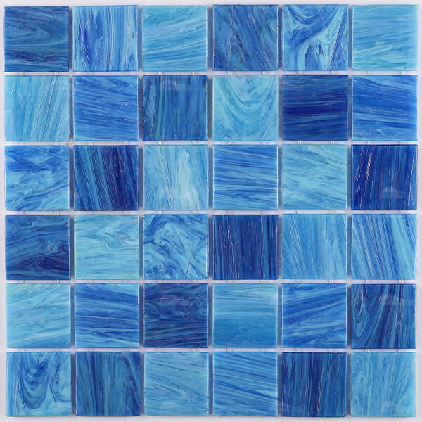 48x48mm Square Matte Silicon Joint Hot Melt Glass GKOJ2601,glass pool tiles, mosaic tile pools, swimming pool mosaic design