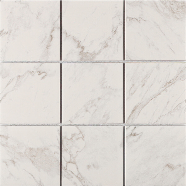 97x97mm Inkjet Porcelain Marble Look Carrara White MOF8903,swimming pool mosaic, bali pool tile, mosaic pool design