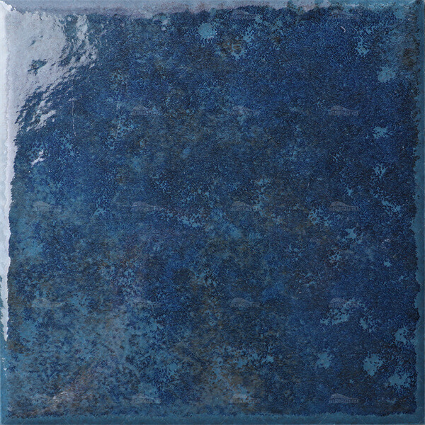 6x6 Large Square Inkjet Pattern Glossy Porcelain Dark Blue WOL9602,porcelain pool tile,swimming pool tiles 6x6,large pool tile