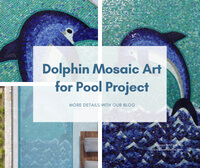 Dolphin Mosaic Art for Swimming Pool Project-pool mosaic art, dolphin pool tiles, pool tile mosaic dolphin, mosaic dolphin for swimming pool