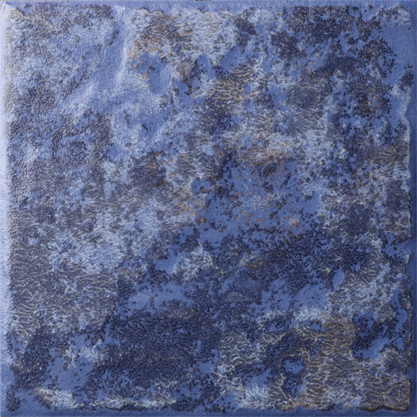 6x6 Large Square Inkjet Pattern Matte Porcelain Blue WOL9904,porcelain pool tile, 6 x 6 cobalt blue pool tile, waterline tile pool