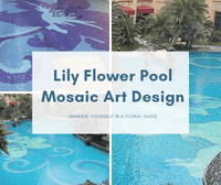 Immerse Yourself in a Floral Oasis: Lily Flower Pool Mosaic Art Design-Immerse Yourself in a Floral Oasis: Lily Flower Pool Mosaic Art Design