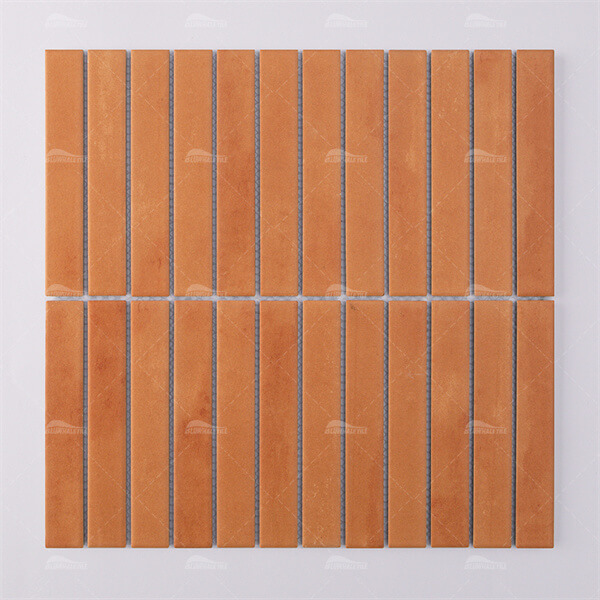 22*145mm Stackbond Finger Shape Porcelain Matte Terracotta ZMA1907,porcelain pool tile, kit kat mosaic tiles, terracotta tiles suppliers