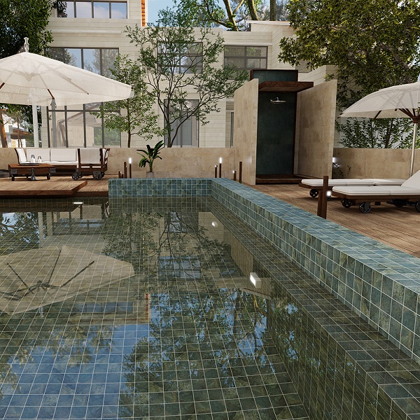 97*97mm Multicolors Rustic Inkjet Slate Porcelain Mosaic MMH6701,porcelain pool tiles, pool tile for sale, swimming pool slate tiles,swimming pool mosaic tiles